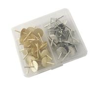 VILLFUL Lot de 30 Crochets Muraux en Fer pour Tableaux Clous de Fixation Robustes pour Cloisons Sèches 15 Pièces Dorées 15 Pièces Argentées Fixation Facile pour Décoration Murale