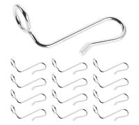 VILLFUL Lot de 36 Crochets d'Extension Métalliques Mini pour Cintres Multifonctionnels et Empilables Argentés Optimisant Le Rangement Vertical pour Dressing Organisation en Petits