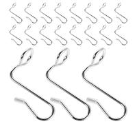 VILLFUL Lot de 36 Crochets Métalliques D’Extension pour Cintres Mini Crochets Empilables Argentés Multifonctionnels pour Organisation Verticale du Dressing Gain de Place pour Petits