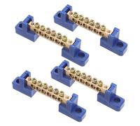 VILLFUL Lot De 4 Blocs De Mise À La Terre Pour Câbles Électriques Barres Omnibus Bornier Barre Omnibus En Cuivre Bloc De Distribution De Câbles Électriques Borne En Cuivre Massif