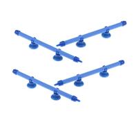 VILLFUL Lot De 4 Diffuseurs D'Oxygène pour Aquarium Tube Mural Amovible Bande À Bulles D'Oxygène Barre À Bulles d'air pour Aquarium Abs Bleu