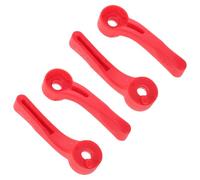VILLFUL Lot de 4 Leviers de Réglage Rouges pour Tondeuse Électrique 8148/8591, Levier de Lame Réglable Solide Compatible Tondeuse Professionnelle, Pièces de Rechange pour