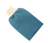 VILLFUL Lot de 4 Moufles Exfoliants de Bain Épais Double Face, Serviette Microfibre, Format Compact, pour Exfoliation Corporelle et Soins Quotidiens, Usage Maison et Couleur Aléatoire