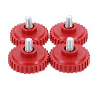 VILLFUL Lot de 4 Supports à Visser en Plastique Robuste Antidérapants pour Balance Électronique Cuisine et Pèse-personne, Socles Stables pour Pesage Précis et Usage Industriel