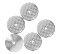 VILLFUL Lot de 5 Filtres à Café Expresso Réutilisables en Acier Inoxydable 42 CM Maille Fine Compatibles Porte-Filtre Tamis Filtrant pour Machine à Café Expresso Nettoyage Facile