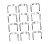 VILLFUL Lot de 50 Goupilles de Sécurité en J de 8 MM pour Rayonnage à Acier Robuste Angle de 90 Degrés Accessoires de Rangement