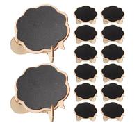 VILLFUL Lot De 50 Panneaux De Table Ardoise Pour La Restauration La Présentation De Plats Et D'Amuse-Gueules Panneaux Noirs Pour Table De Présentation Cartes D'Apéritifs Et