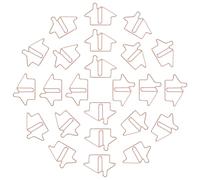 VILLFUL Lot de 50 Trombones Métalliques Décoratifs de Maison Couleur Rose Doré Mini Clips Multifonctions pour Bureau Marque-Pages et Organisation de Documents
