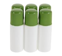 VILLFUL Lot de 6 Flacons Applicateurs à Embout Éponge 30 Ml Bouteilles en Plastique Rechargeables Bouchon Vert Flacons Vides pour Application Précise de Liquides Usage Voyage et