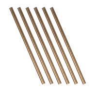 VILLFUL Lot de 6 Goupilles Rivets en Laiton Massif 3 X 100 Mm pour Fixation Manche de Couteau, Pièces de Rechange Solides pour Coutellerie et Bricolage, Usage Industriel et