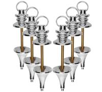 VILLFUL Lot de 6 Pendentifs Pendule en Cuivre pour Chakras et Scrying | Pièces Décoratives Classiques, Design Adaptable, pour Divination, Contemplation et Usage Ésotérique