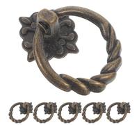 VILLFUL Lot de 6 Poignées Vintage en Alliage de Zinc Massif Style Rétro Carré et Rhombique Poignées Mini pour Tiroir et Boîte à Bijoux Dimensions Grandes Vis Adaptées pour Commodes et