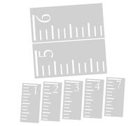 VILLFUL Lot De 7 Règles De Mesure Taille Pochoir Creux Réutilisable Pour Garçon Et Filles Règle Murale Pour Peinture Sur Bois Et Décoration Rustique