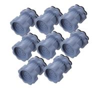 VILLFUL Lot de 8 Patins Amortisseurs Réglables en Hauteur pour Lave-Linge et Sèche-Linge Patins Anti-Vibrations Antidérapants en Matériau Solide Stabilisateurs de Pieds pour Protection