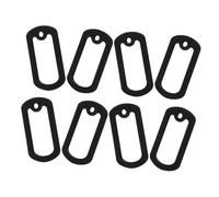 VILLFUL Lot De 8 Protections pour Plaque D'Identité, Silencieux, Anneaux De Protection pour Plaque D'Identité, Anneau De Remplacement pour Plaque D'Identité, Silencieux, Accessoires