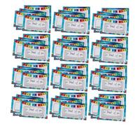VILLFUL Lot de Cartes à Gratter DIY Papier Épais avec Autocollants Scratch-off Cartes de Vœux Créatives pour Activités Ludiques Récompenses et Jeux Éducatifs