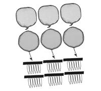 VILLFUL Lot de Filets Noirs Élastiques pour Perruques Mailles Résistantes et Respirantes Accessoires Coiffure Ajustables pour Tissage et Queue de Cheval Outils Durables pour Création de