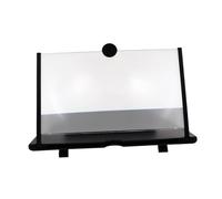 VILLFUL Loupe D'écran De Téléphone Portable 12 Pouces Amplificateur D'écran Noir pour Étudiants Support Rétractable HD Bureau Soulage Fatigue Visuelle