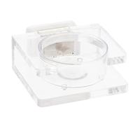 VILLFUL Mangeoire Transparente pour Reptiles Bol Réutilisable Aimant Bassin d'alimentation Portable pour Reptiles
