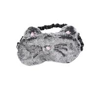 VILLFUL Masque de Sommeil Peluche Forme Chat Soie Confortable et Occultant Cache-œil Doux pour Dormir Voyage et Sieste Cadeau pour Femmes et Filles
