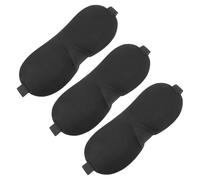 VILLFUL Masques de Sommeil Réglables 3d Bloquant la Lumière, Lot de 3, Confort Respirant, Cache-yeux Noir, pour Bureau, Voyage et Détente