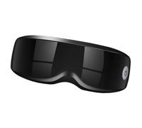 VILLFUL Masseur Oculaire Électrique Rechargeable Vibrations et Points D’Acupuncture Bandeau Élastique Réglable Contacts en Silicone Doux Appareil de Massage Portatif pour Soulager la