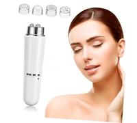 VILLFUL Masseur Visage et Cou Électrique Appareil de Soin Portable avec Électroplaqué Blanc pour Nettoyage Profondeur et Raffermissement Peau