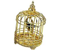 VILLFUL Mini Cage à Oiseaux Décorative Modèle De Simulation Accessoire De Décoration De Maison Mini Ornement Cage à Oiseaux Imitation Petit Modèle