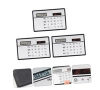 VILLFUL Mini Calculatrice Solaire Ultra Fine Portable Calculatrice de Poche Compacte sans Batterie Outil de Calcul Léger pour Bureau École et Maison Set