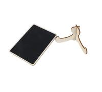 VILLFUL Mini Tableau Craie avec Chevalet Bois Étiquette Buffet pour Mariage et Fêtes Support Stable et Panneau Ardoise Miniature pour Cartes de Table