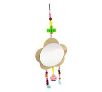 VILLFUL Miroir Forme De Poulet Suspendu Jouet pour Animaux De Compagnie Miroir pour Cage Accessoire Stimulant
