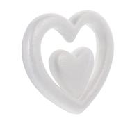 VILLFUL Modèle Cœur Mousse Blanche DIY Décoration Suspendue Mariage Saint Valentin Ornement Cœurs Creux pour Table et Murale Salon