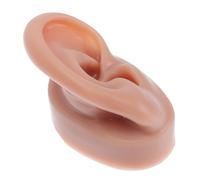 VILLFUL Modèle Oreille Silicone Souple Droite pour Perçage et Nettoyage Piercing Outil Pédagogique Réutilisable pour Formation Perceur Oreille Pratique Légère et Résistante