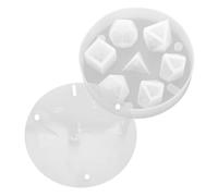VILLFUL Moule à Dés Polyédriques Silicone Formes pour Création Bijoux et Jeux de Société Bords Nets pour Lancers Équilibrés Résistant et Facile à Démouler Accessoires Gaming Polyvalents