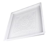 VILLFUL Moule à Pavés en Plastique Réutilisable Tanglian N°5 40X40X35 CM pour Béton et Ciment Gabarit de Carreaux de Sol en Ciment pour Chemins de Jardin et Cours Extérieures