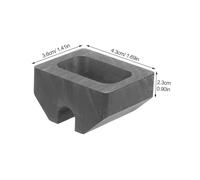 VILLFUL Moule Graphite Type pour Cuivre et Or Pratique pour Fusion de Métaux et Adapté Fonte de Petits Volumes