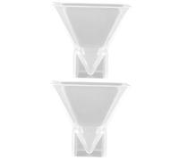 VILLFUL Moule Pyramidal en Silicone, 2 Pièces, pour Fabrication De Pyramides, Décoration De Bijoux, Artisanat, Ornement, Pyramide