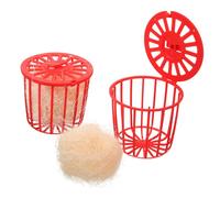 VILLFUL Nichoir pour Calopsitte et Perroquet Suspendu, Panier Nid en Cage Creuse, Matériau Résistant, Taille Standard, Refuge pour Oiseaux en Cage, pour Nidification et Reproduction