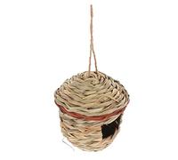 VILLFUL Nid Oiseaux Paille Tissée Habitat Naturel pour Oiseaux Nid Extérieur Fait Main Abri Durable et Élégant pour Décoration