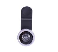 VILLFUL Objectif Smartphone Argenté Fisheye Grand Angle et Macro avec Clip Compatible et Lentille Optique Portable pour Photo Mobile