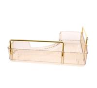VILLFUL Organisateur Angle pour Salle de Bain Étagère de Rangement Cosmétique et Pet Plateau Robuste pour Comptoir de Vanité Support Parfum Pratique et Rangement Maquillage Simple et
