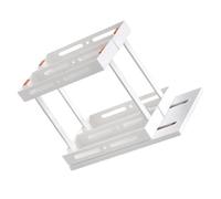 VILLFUL Organisateur Coulissant Double pour Rangement Cuisine Sous Évier Étagère Condiment et Épices Multifonction Blanc Gain de Place et Accessibilité Facile