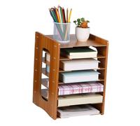VILLFUL Organiseur De Bureau Bac à Papier Couches Trieur De Courrier Corbeilles De Classement Porte-Documents pour Rangement Bureau Maison