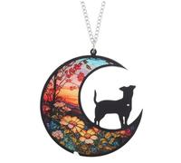 VILLFUL Ornement Commémoratif pour Chien Plaque Commémorative pour Animaux De Compagnie Décoration De Vitrail Perte Danimal De Compagnie De Deuil Souvenir De Noël