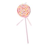 VILLFUL Ornement Lollipop Simulation Durable Accessoire Photo Cosplay Fête Modèle de Bonbon Artificiel Rose Moyen Décoration Festive Sans Bords Texture Réaliste et Couleur Vive
