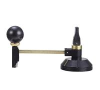 VILLFUL Outil de Coupe du Verre Compas Rond Noir 1 Pièce à Ventouse