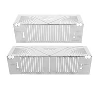 VILLFUL Outil de Marquage à Arc en Acier Inoxydable 2 Pcs, Règle Multifonction 20-80 Mm, Équerre de Menuisier pour Traçage Précis, Mesure D’angle Droit, Outil de Gabarit pour Travaux