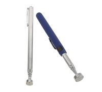 VILLFUL Outil de Ramassage Magnétique Télescopique Flexible 2 Pièces, Aimant Puissant 8 Lb, Longueur Ajustable 155-730 Mm, avec Clip de Poche, Métal Argenté Portable pour