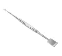 VILLFUL Outil Extracteur de Points Noirs Acier Inoxydable à Double Embout Grattoir Visage Exfoliant Compact pour Nettoyage de Pores et Élimination des Comédons