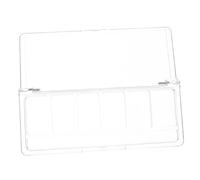 VILLFUL Palette de Maquillage Transparente pour Yeux Boîte de Stockage Diy avec Compartiments pour Fard à Paupières Blush et Correcteur Conteneur Plastique Transparent